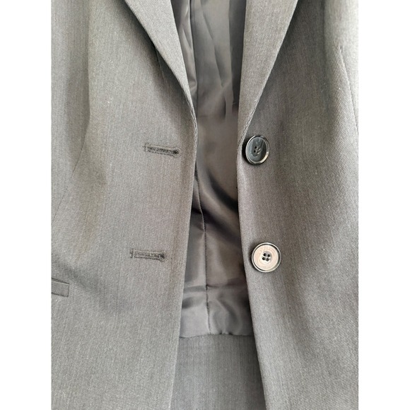 Halogen Womens Gray‎ Two Button Blazer Jacket Size 8P - Picture 5 of 10